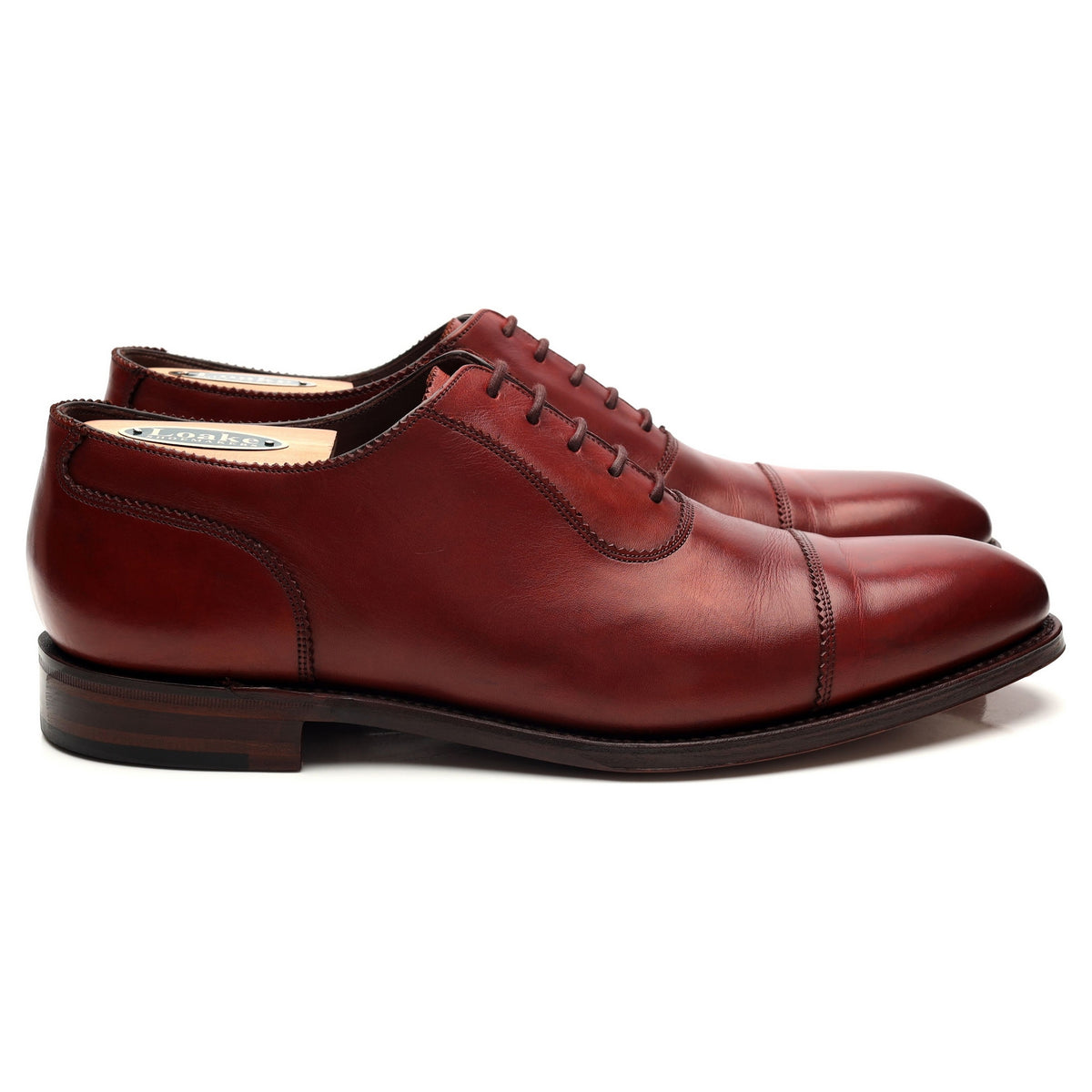 1880 Legacy &#39;Evans&#39; Red Brown Leather Oxford UK 9 F