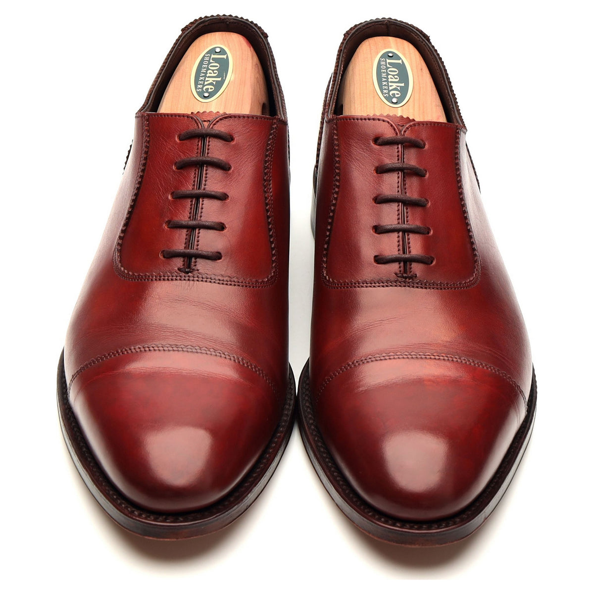 1880 Legacy &#39;Evans&#39; Red Brown Leather Oxford UK 9 F