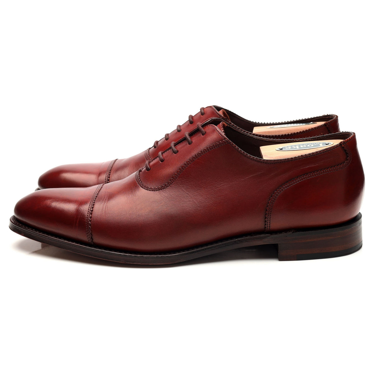 1880 Legacy &#39;Evans&#39; Red Brown Leather Oxford UK 9 F