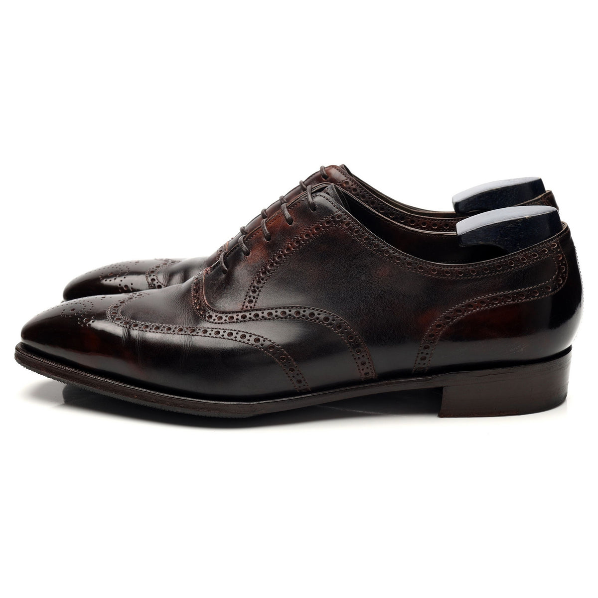 &#39;Finchley&#39; Dark Brown Museum Leather Oxford Brogue UK 9 E