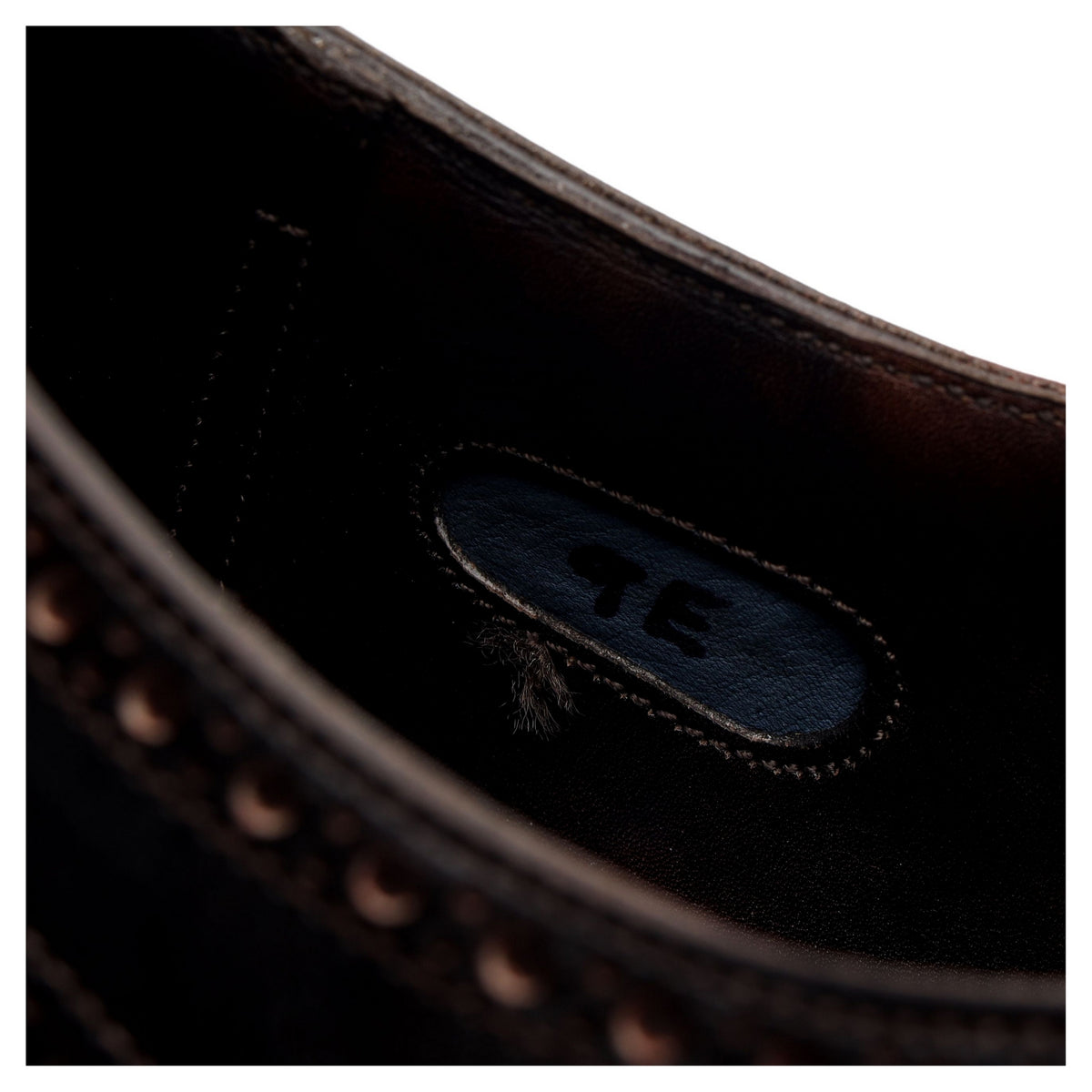 &#39;Finchley&#39; Dark Brown Museum Leather Oxford Brogue UK 9 E