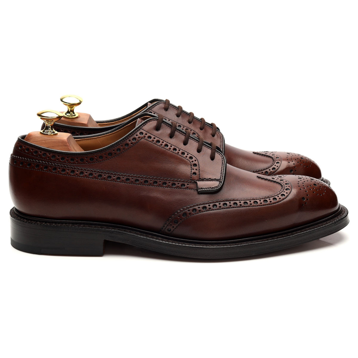 &#39;Grafton&#39; Brown Leather Oxford Brogue UK 8.5 G