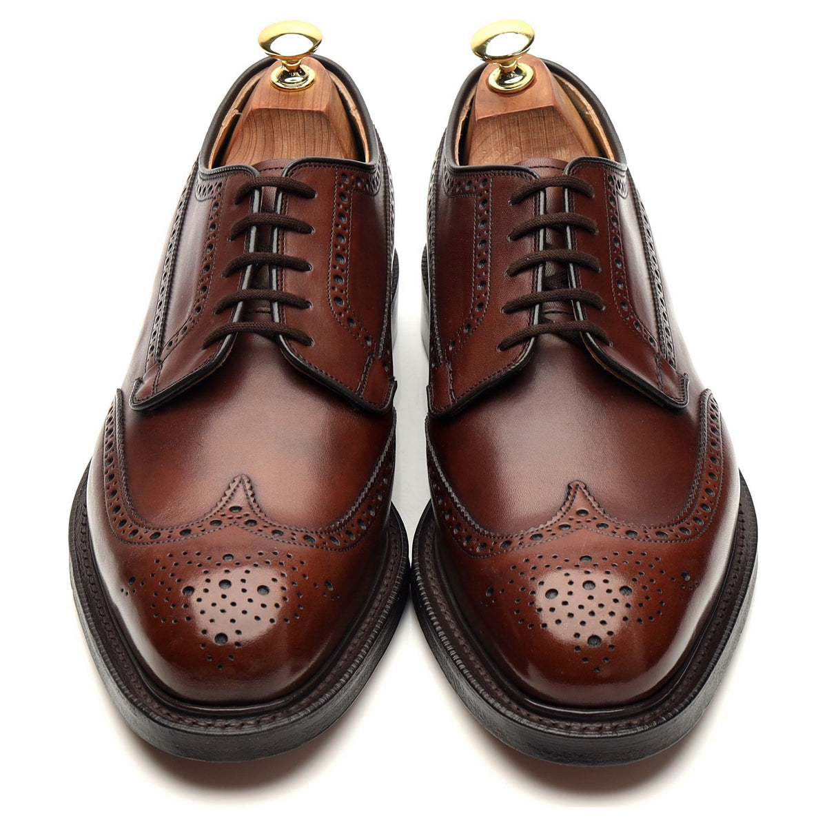 &#39;Grafton&#39; Brown Leather Oxford Brogue UK 8.5 G