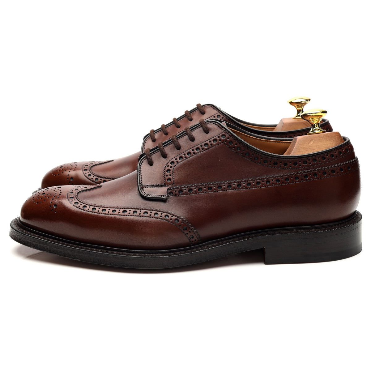 &#39;Grafton&#39; Brown Leather Oxford Brogue UK 8.5 G