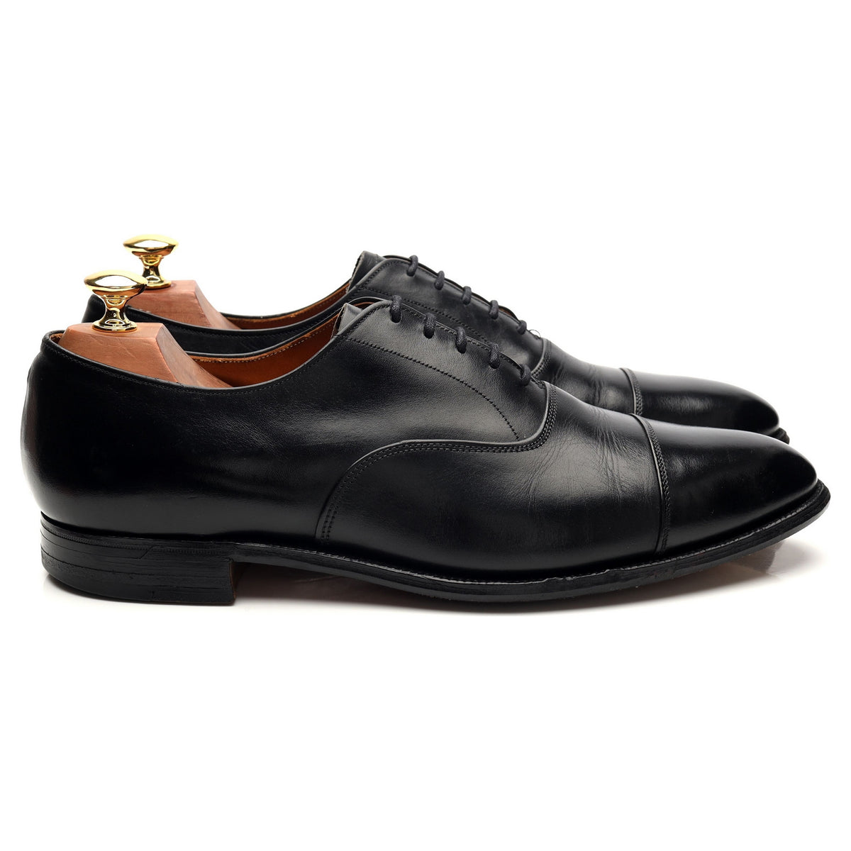 Paul Stuart Black Leather Oxford UK 9.5 US 10 D