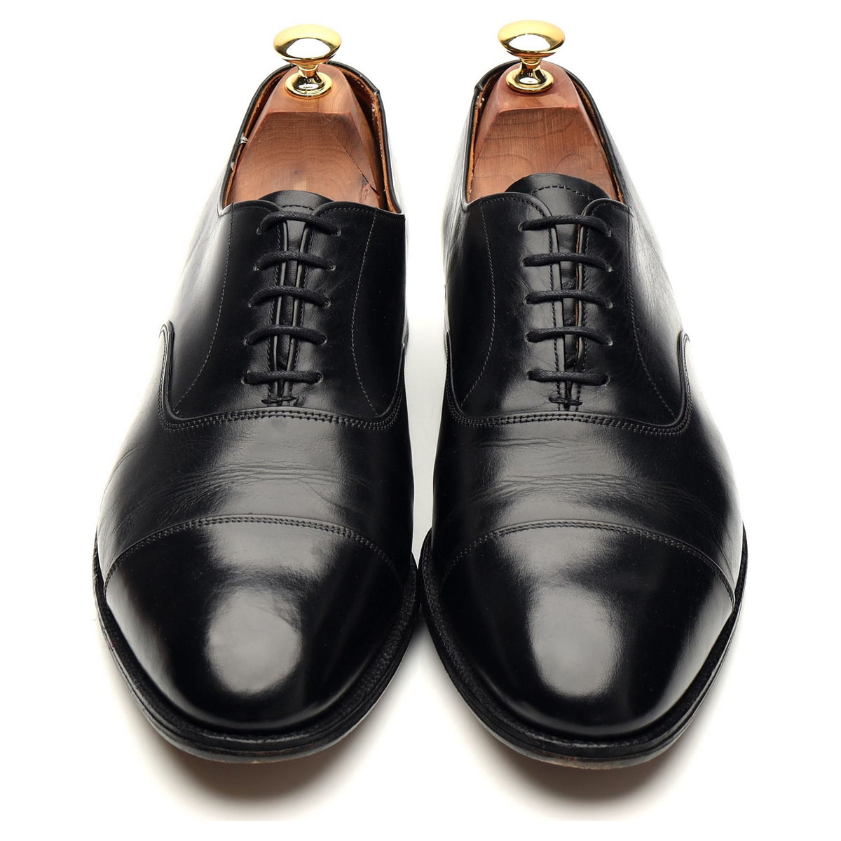 Paul Stuart Black Leather Oxford UK 9.5 US 10 D