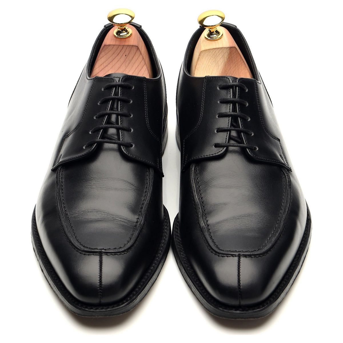 1880 Legacy &#39;Avon&#39; Black Leather Split Toe Derby UK 7.5 F