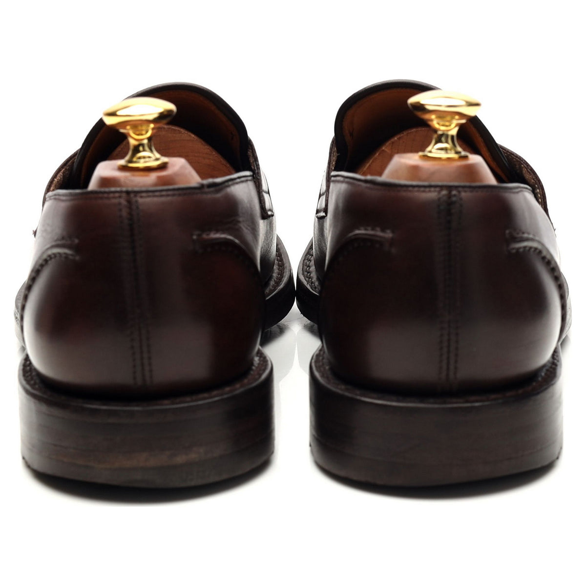 &#39;Gayton&#39; Dark Brown Leather Loafers UK 9 F