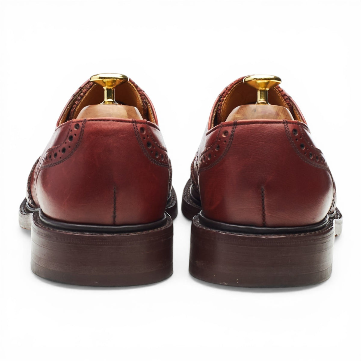 'Paisley 2' Brown Leather Derby Brogues UK 8.5