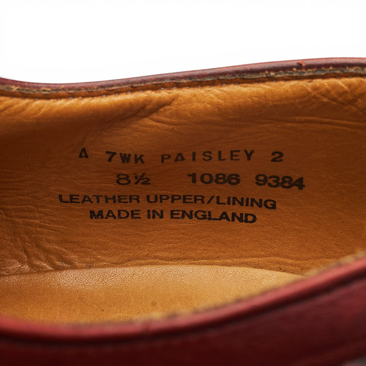 'Paisley 2' Brown Leather Derby Brogues UK 8.5