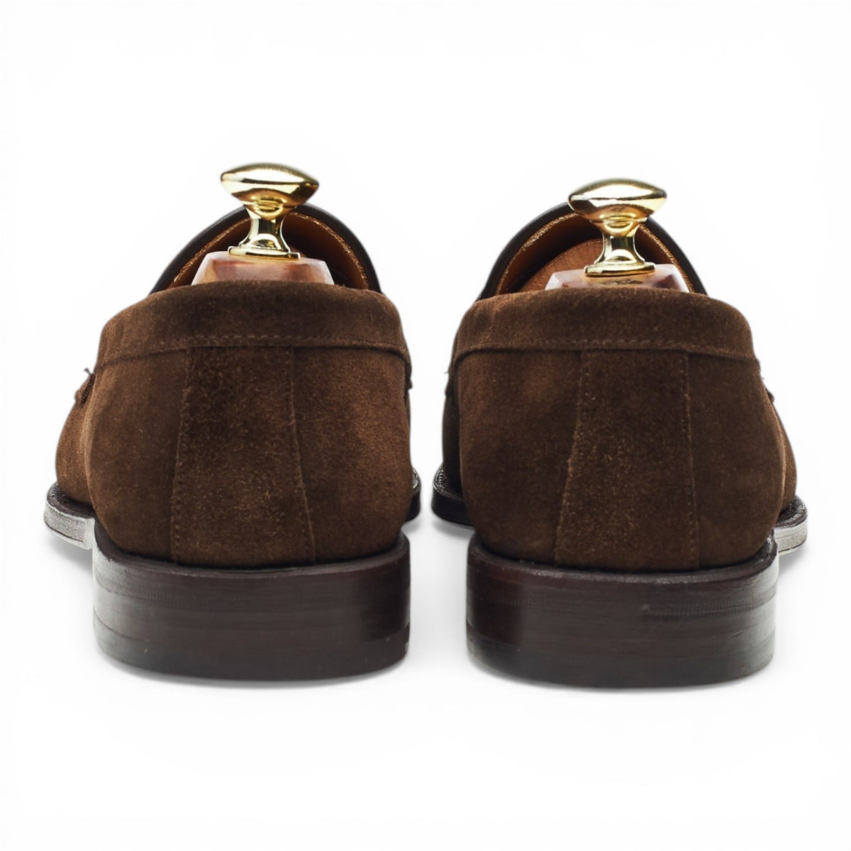 '9628' Dark Brown Suede Loafers UK 7