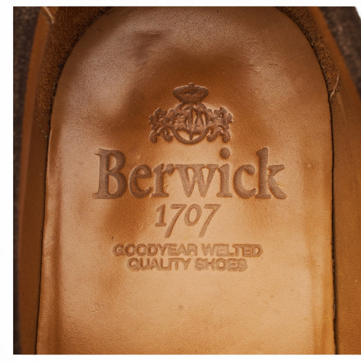 '9628' Dark Brown Suede Loafers UK 7