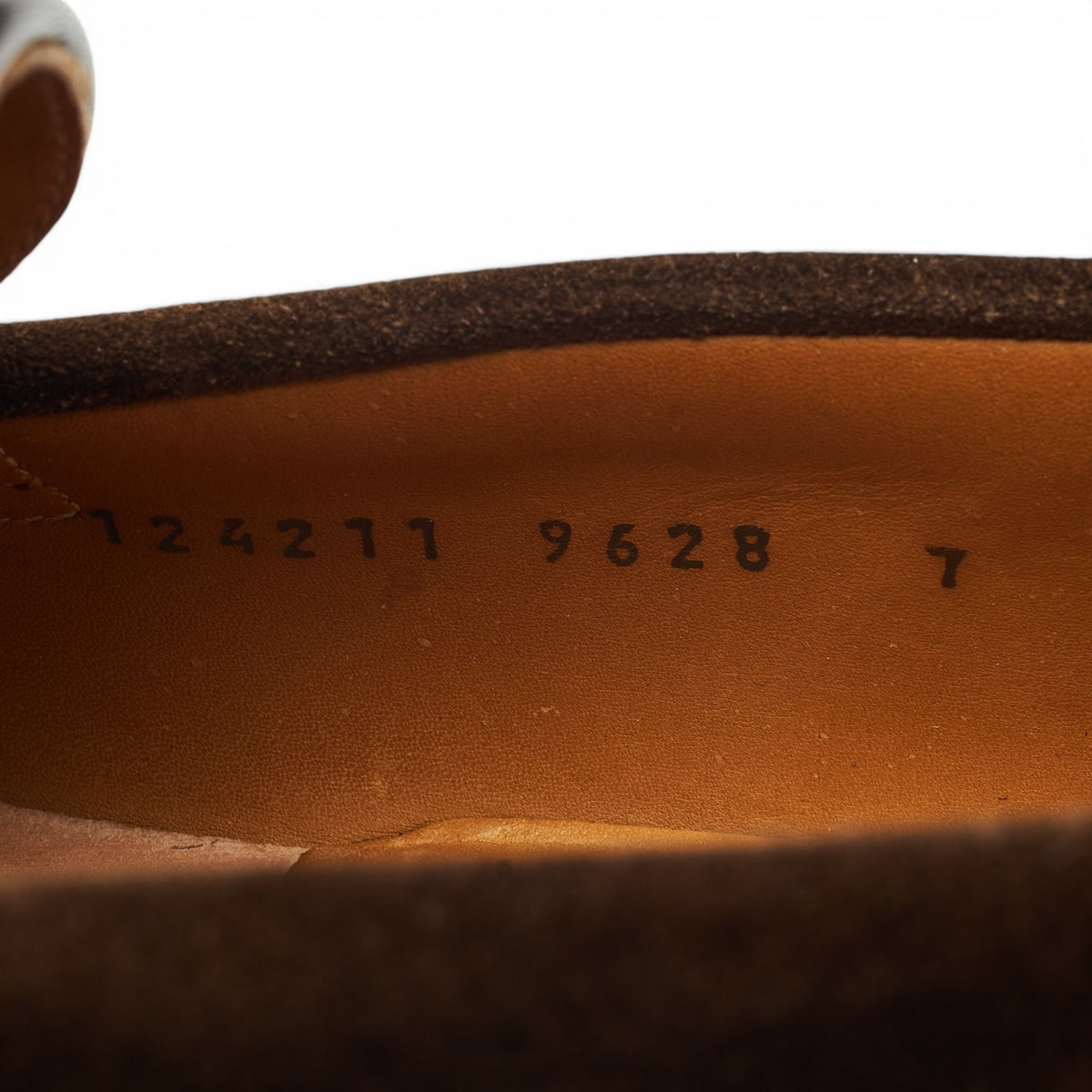 '9628' Dark Brown Suede Loafers UK 7