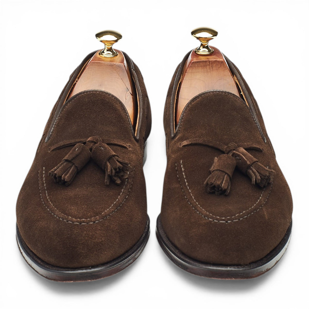 'Cavendish 2' Dark Brown Tassel Loafers UK 9 E