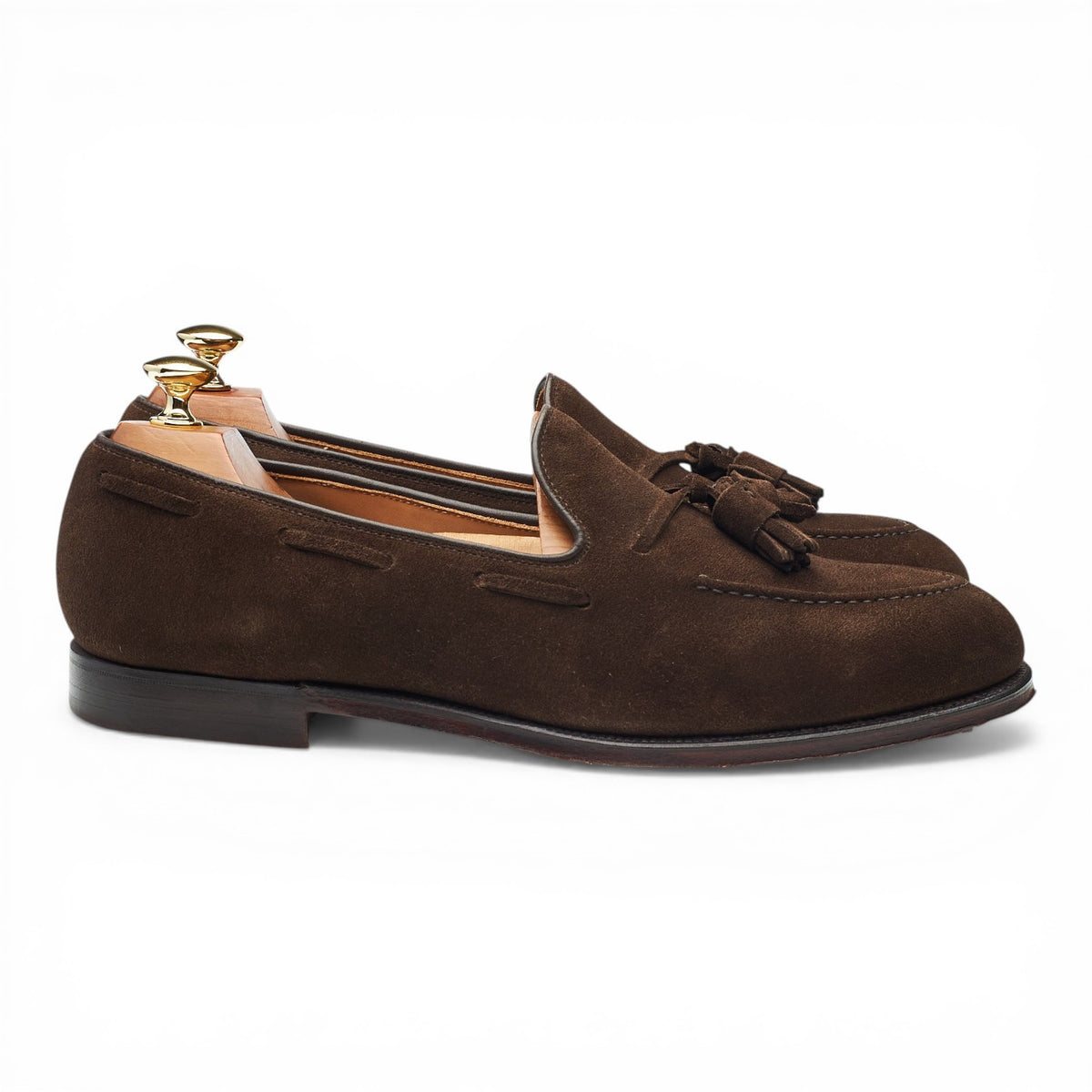 'Cavendish 2' Dark Brown Tassel Loafers UK 9 E