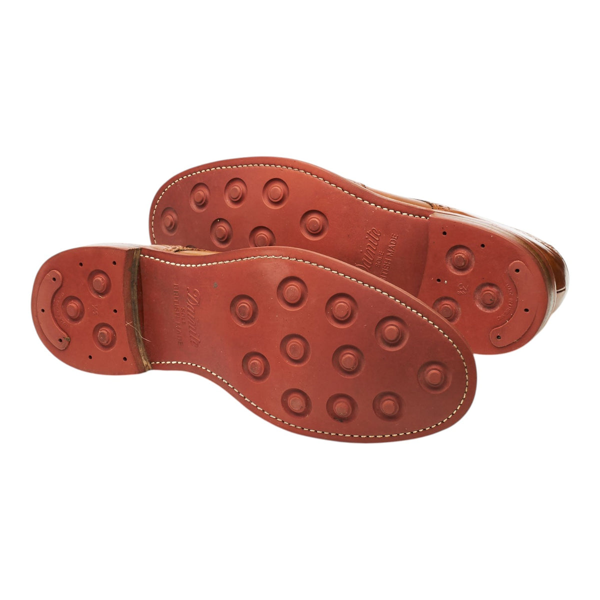 1880 'Worton' Tan Brown Leather Derby Brogues UK 11 G