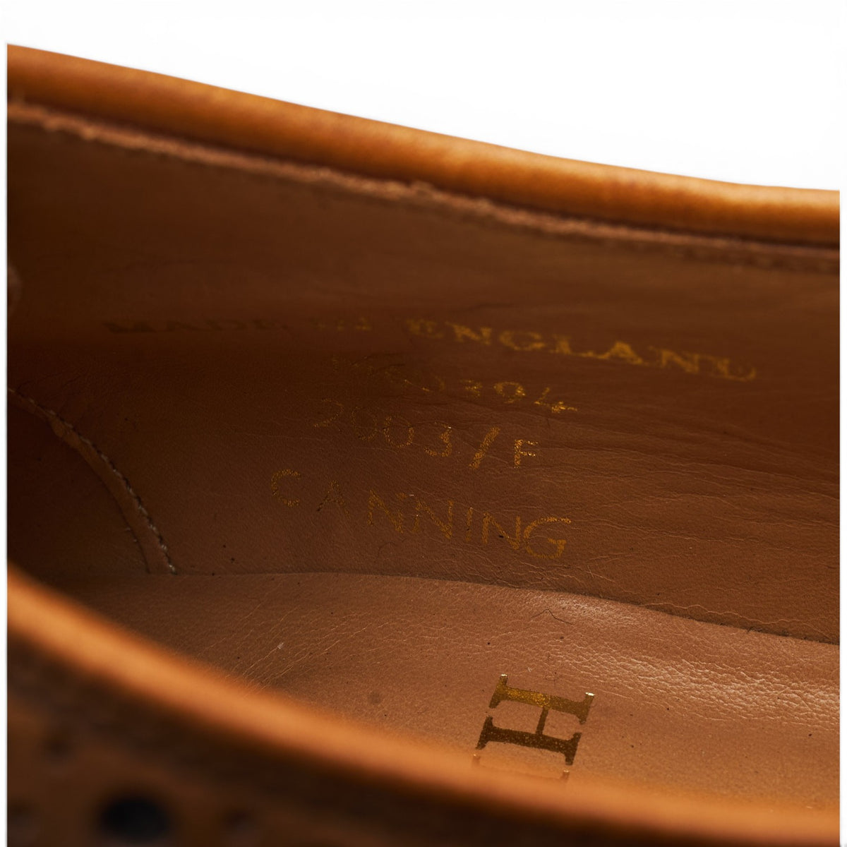 Herring 'Canning' Brown Leather Derby Brogues UK 7.5 F