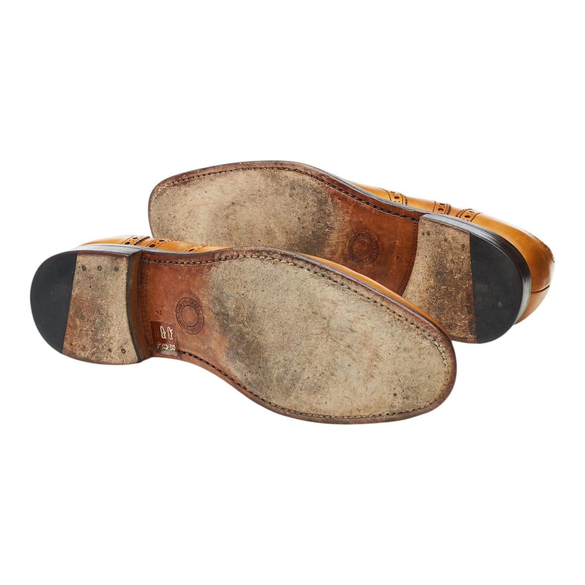 Tan Brown Leather Oxford Brogues UK 7