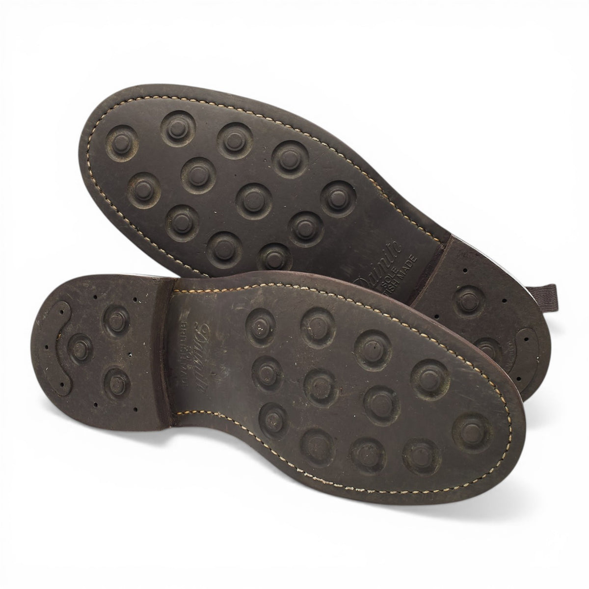 'Stow' Dark Brown Leather Brogue Boots UK 9