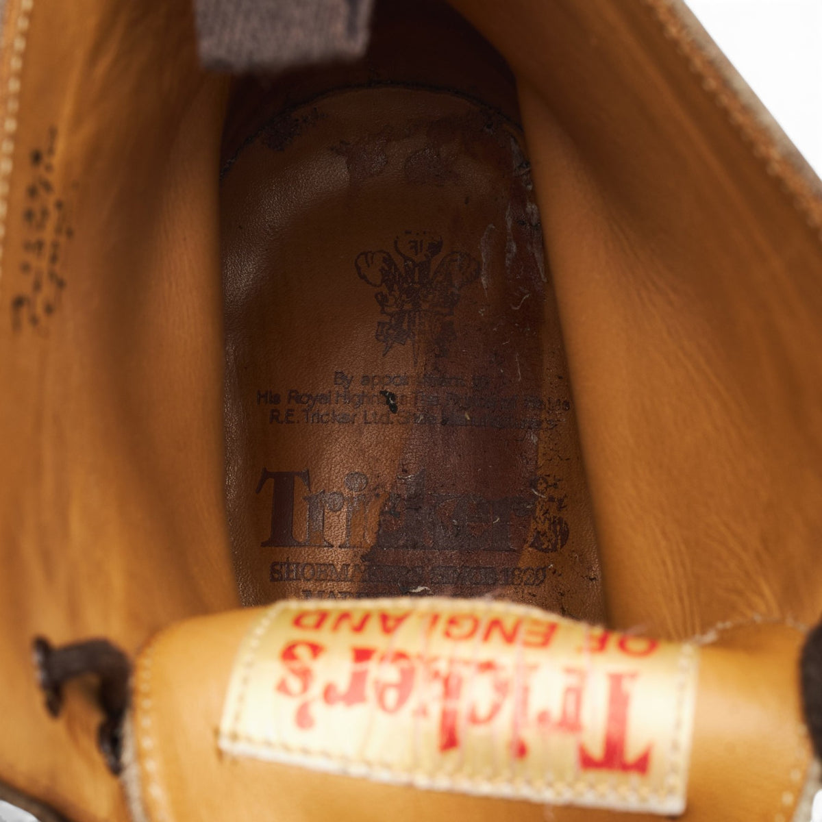 'Stow' Dark Brown Leather Brogue Boots UK 9