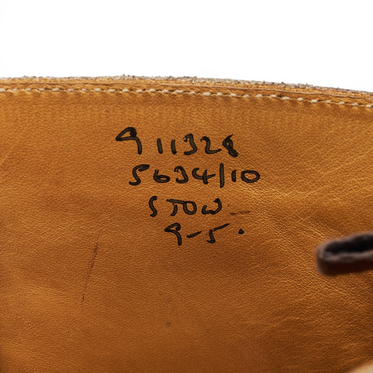 'Stow' Dark Brown Leather Brogue Boots UK 9