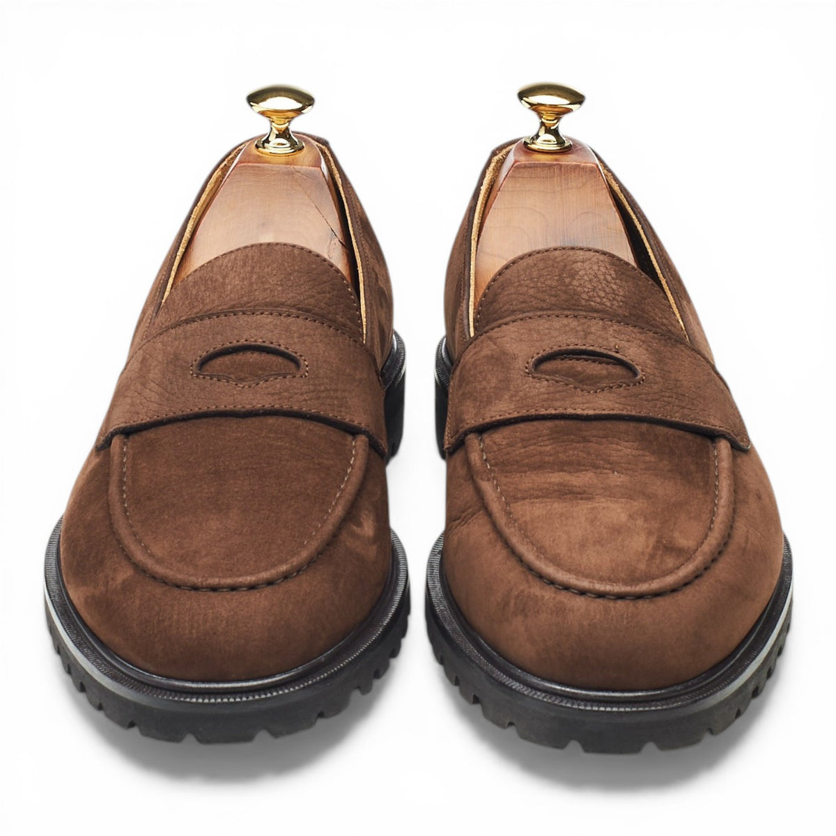 'Pall Mall' Brown Nubuck Loafers UK 9 EU 43