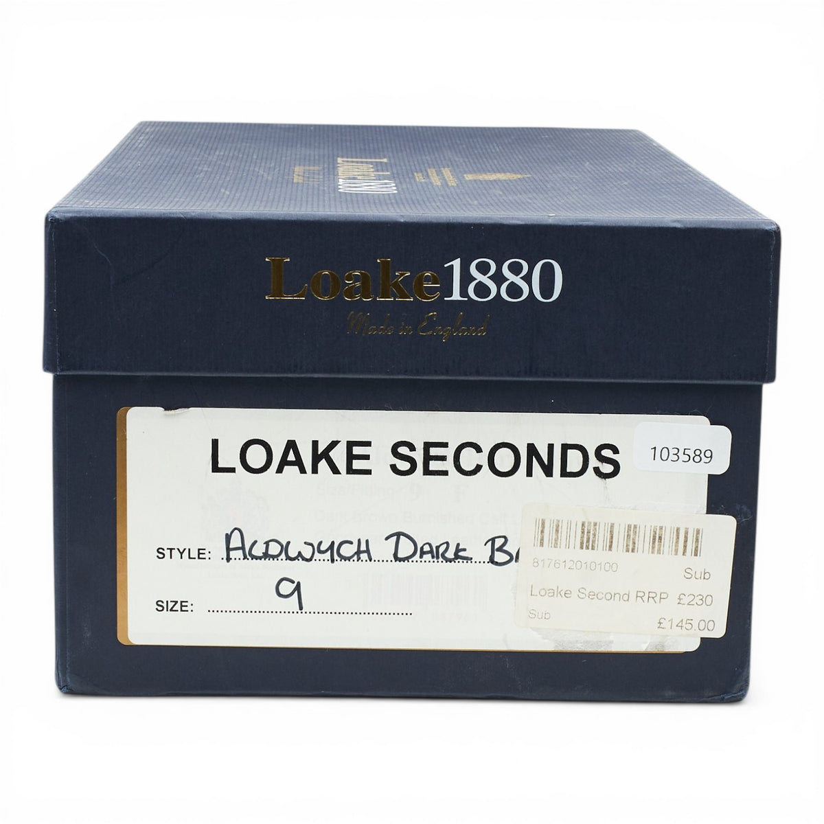 1880 'Aldwych' Dark Brown Leather Oxford UK 9 F