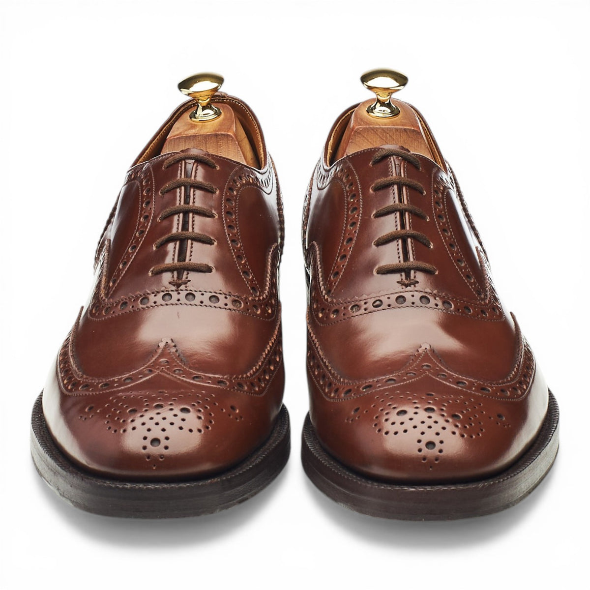 'Burwood' Brown Leather Oxford Brogues UK 10 G