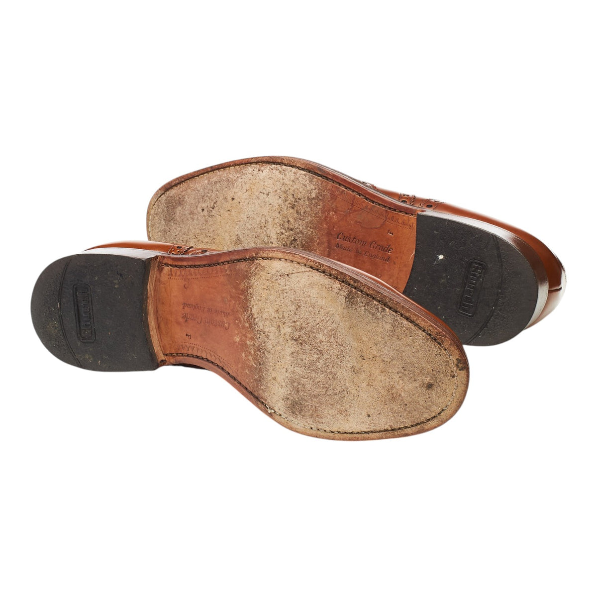 'Burwood' Tan Brown Leather Oxford Brogues UK 7.5 F