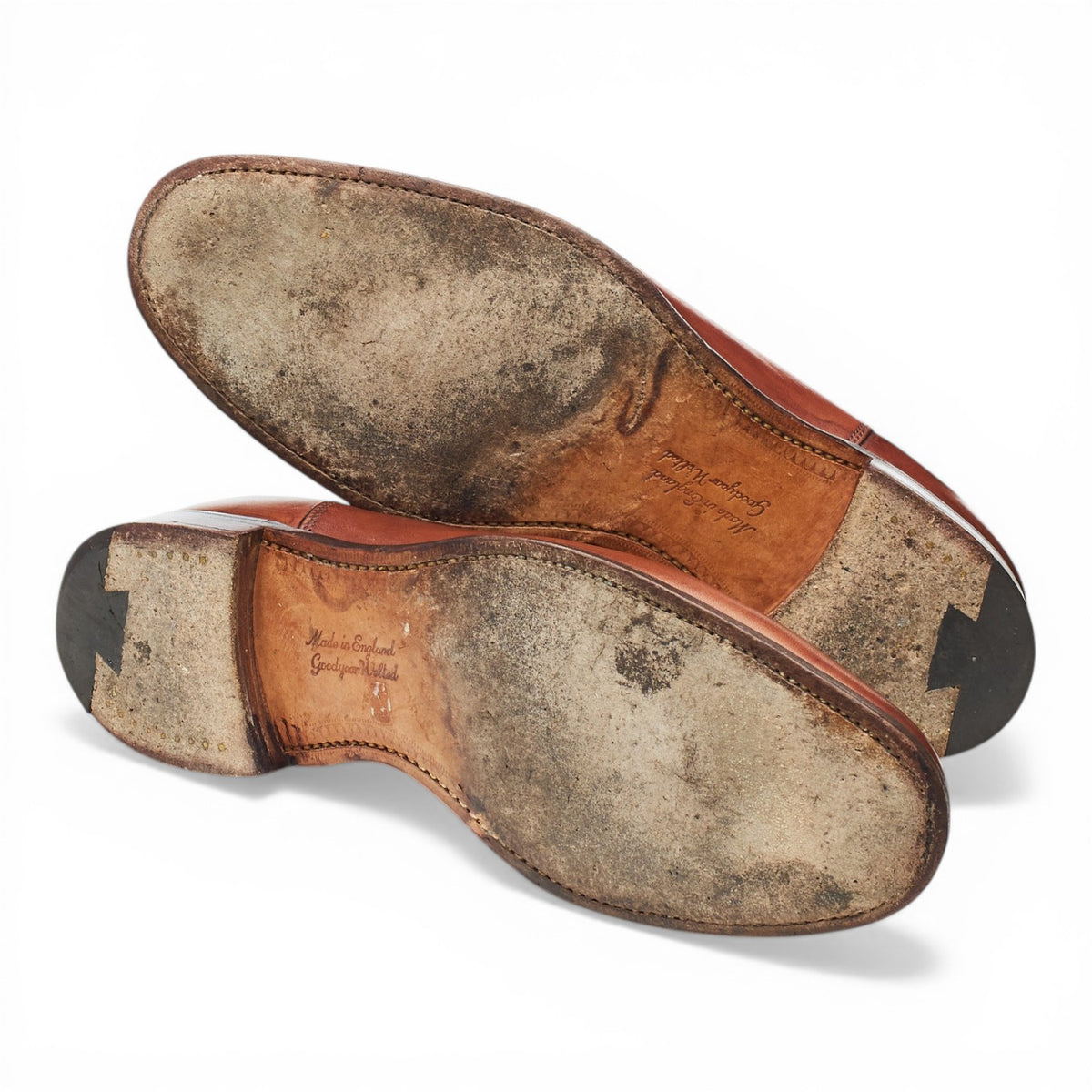 'Godfrey' Tan Brown Leather Chelsea Boots UK 8.5 F