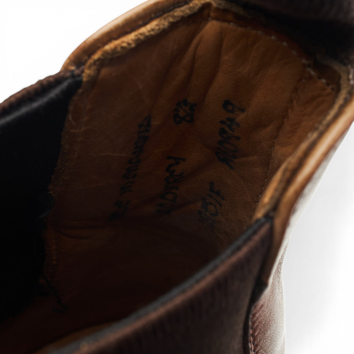 'Godfrey' Tan Brown Leather Chelsea Boots UK 8.5 F