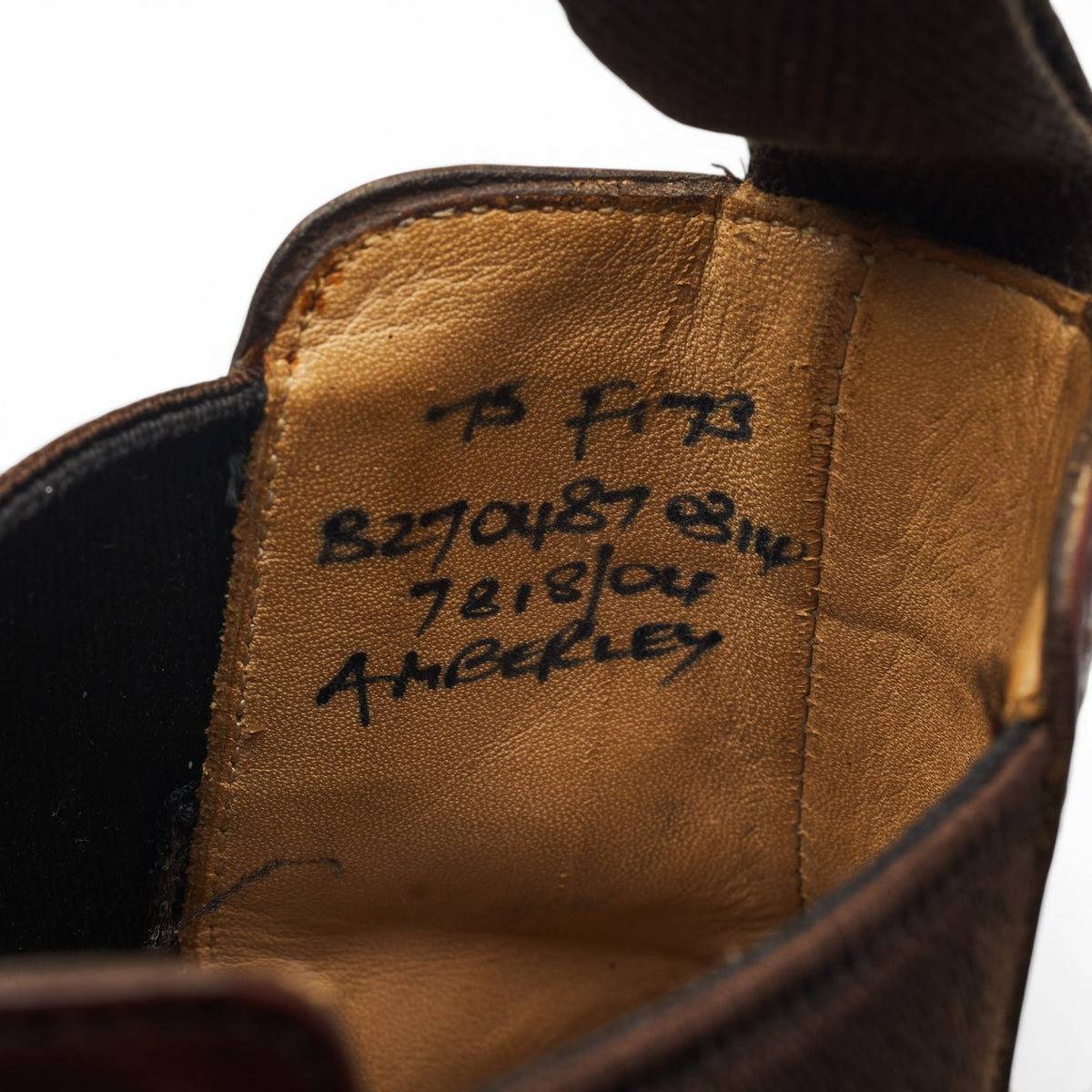 'Amberley' Brown Leather Chelsea Boots UK 7.5 F