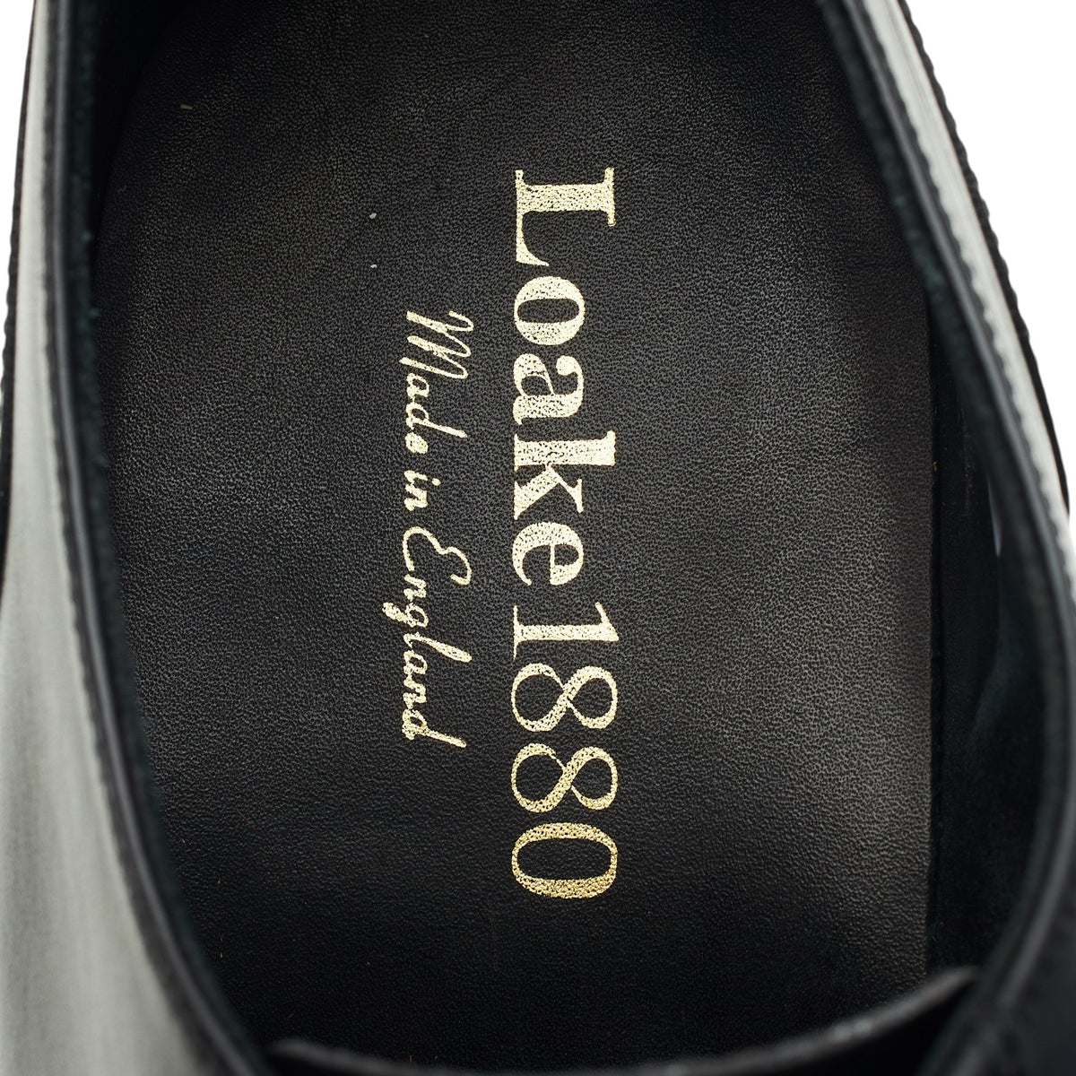 1880 'Avon' Black Leather Split Toe Derby UK 7 F