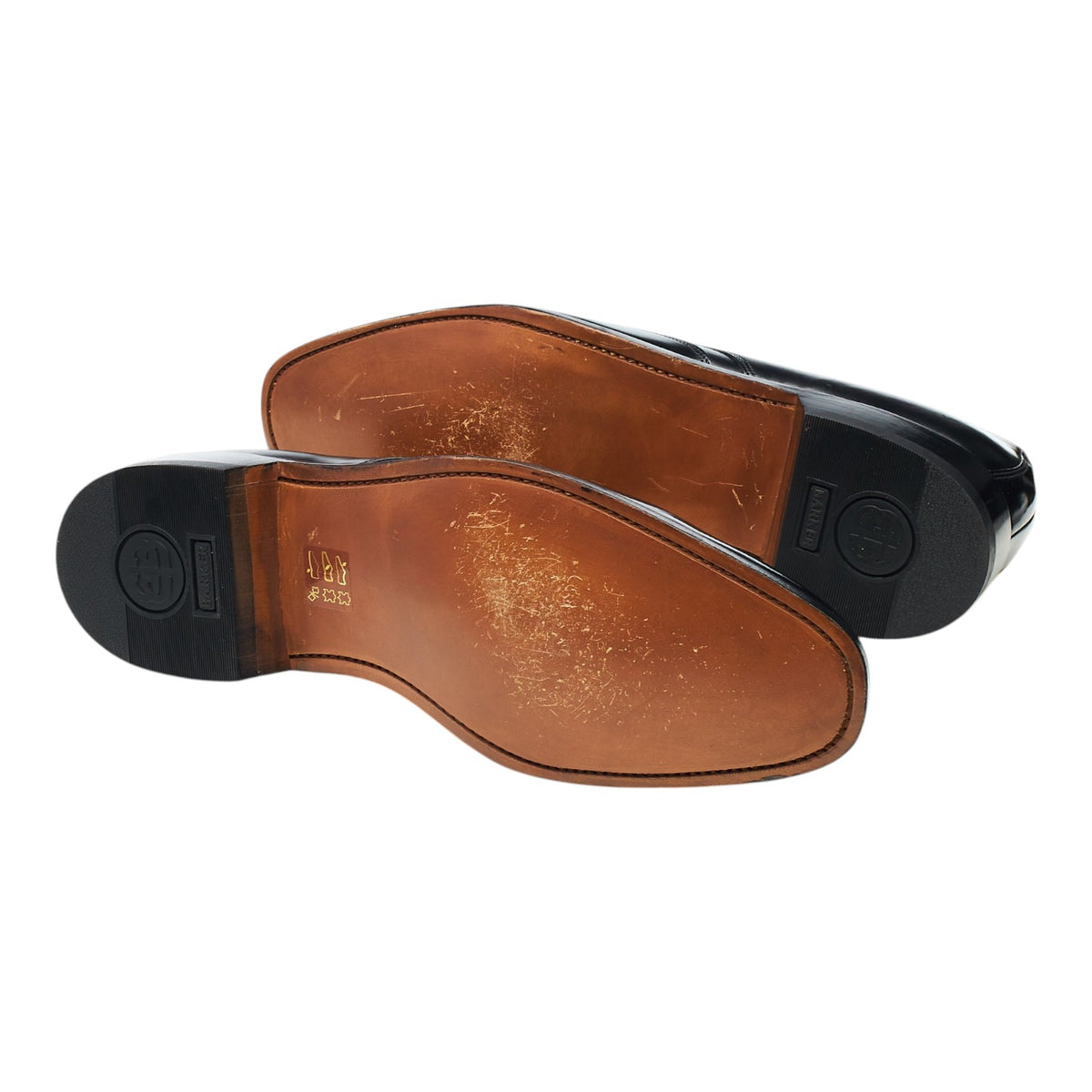 Savile Row Black Leather Derby UK 9.5 F