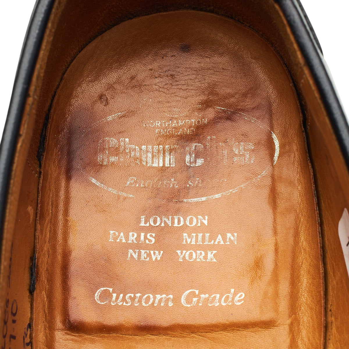 'Keats' Black Leather Tassel Loafers UK 7 F