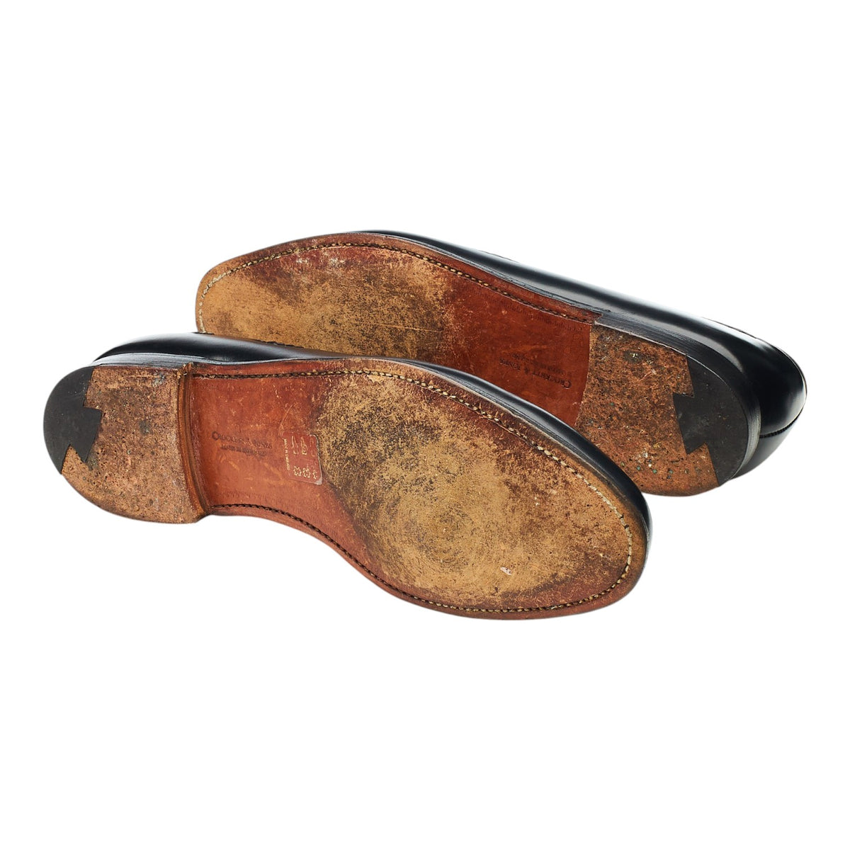 'Langham' Black Leather Tassel Loafers UK 9 EX