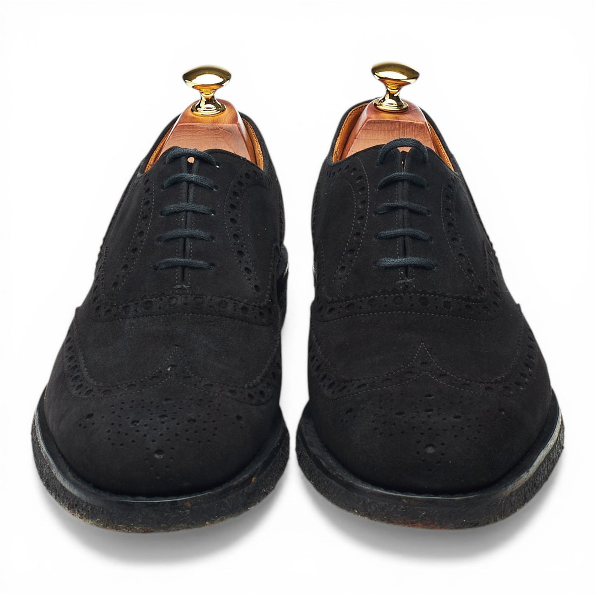 'Fairfield' Black Suede Oxford Brogues UK 9 F