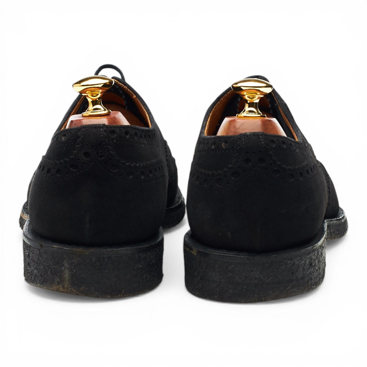 'Fairfield' Black Suede Oxford Brogues UK 9 F