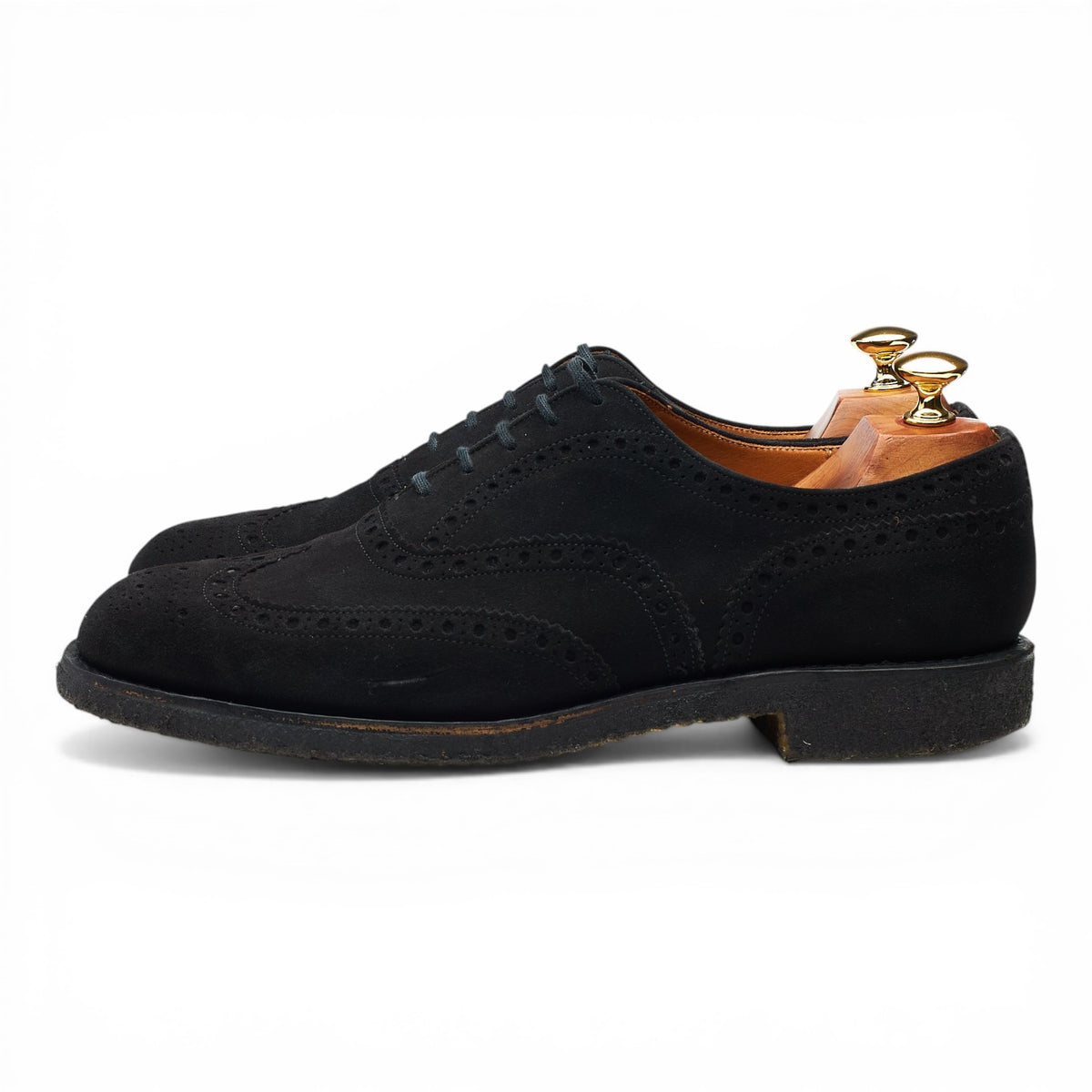'Fairfield' Black Suede Oxford Brogues UK 9 F