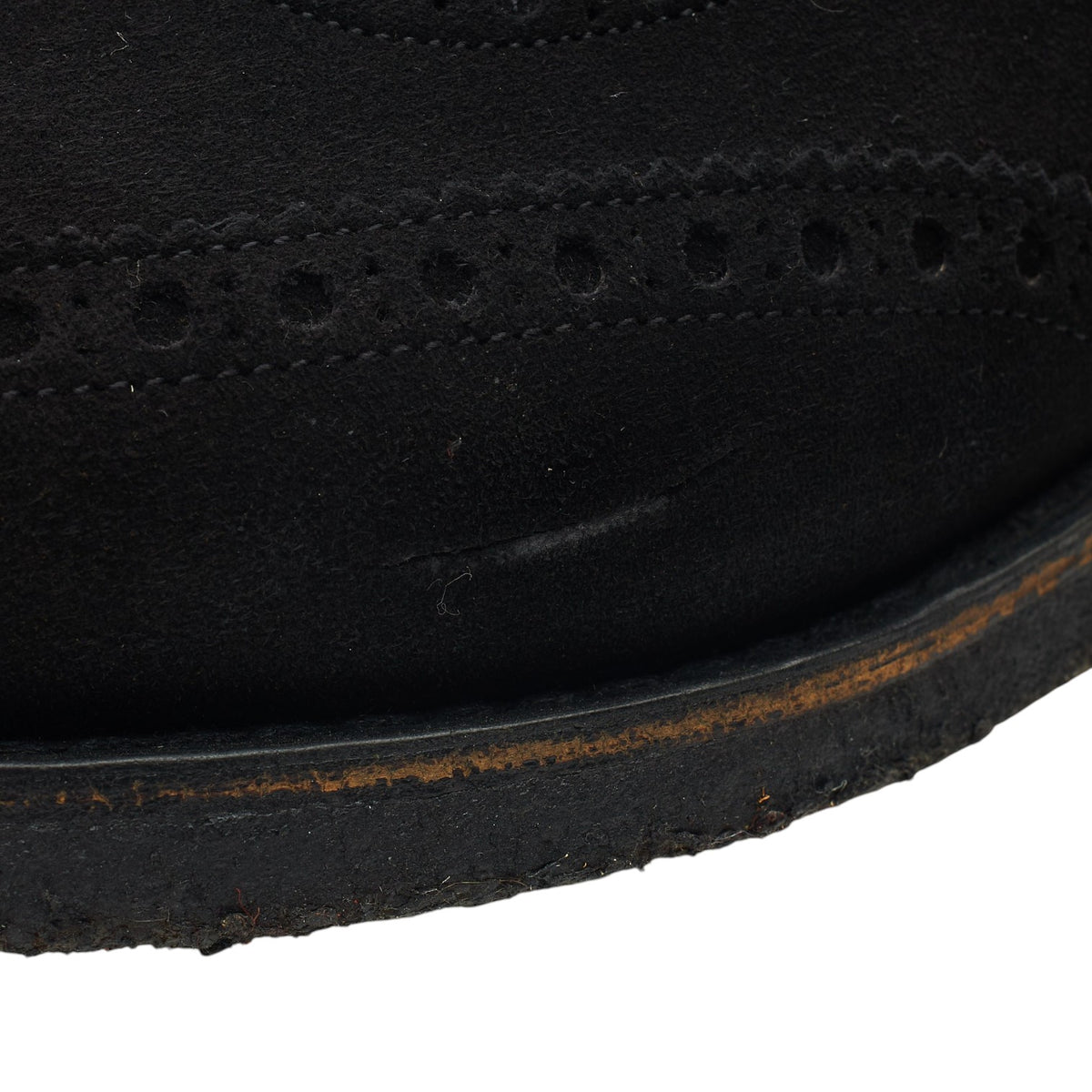 'Fairfield' Black Suede Oxford Brogues UK 9 F
