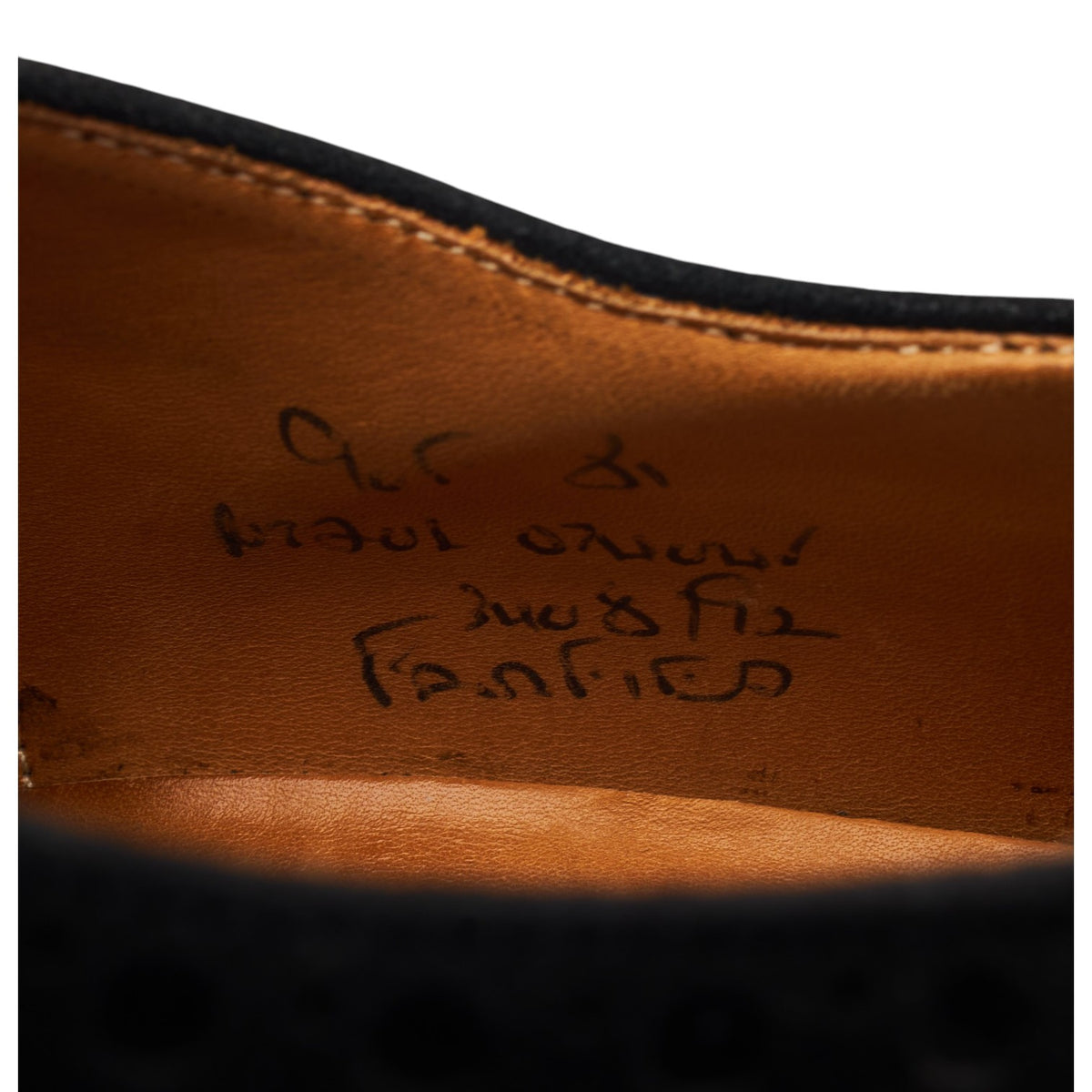 'Fairfield' Black Suede Oxford Brogues UK 9 F