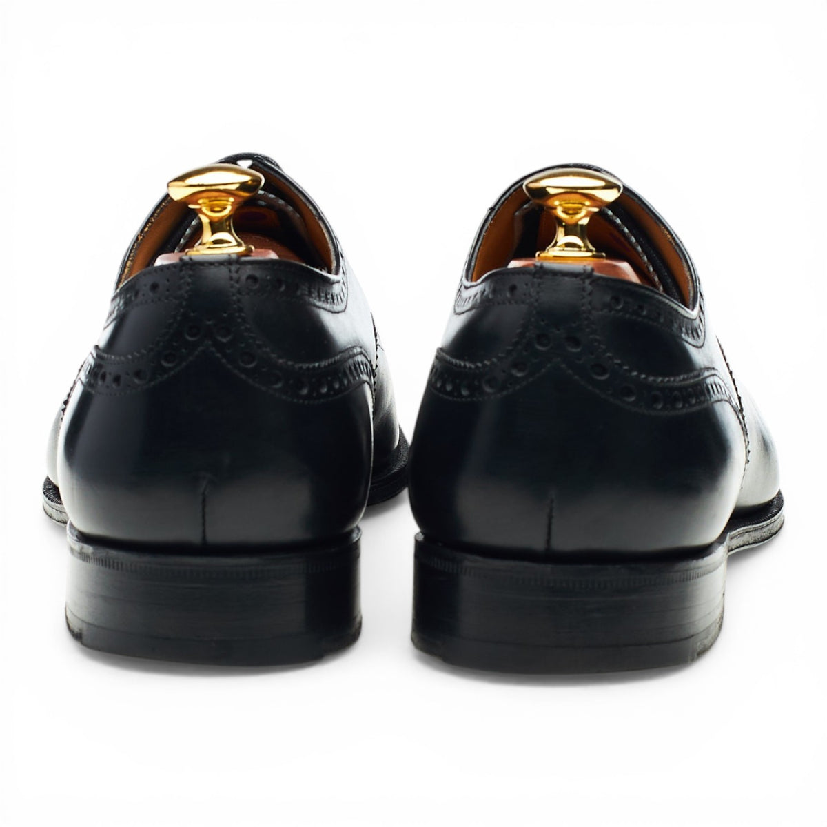 'Trent' Black Leather Oxford Brogues UK 9.5 G