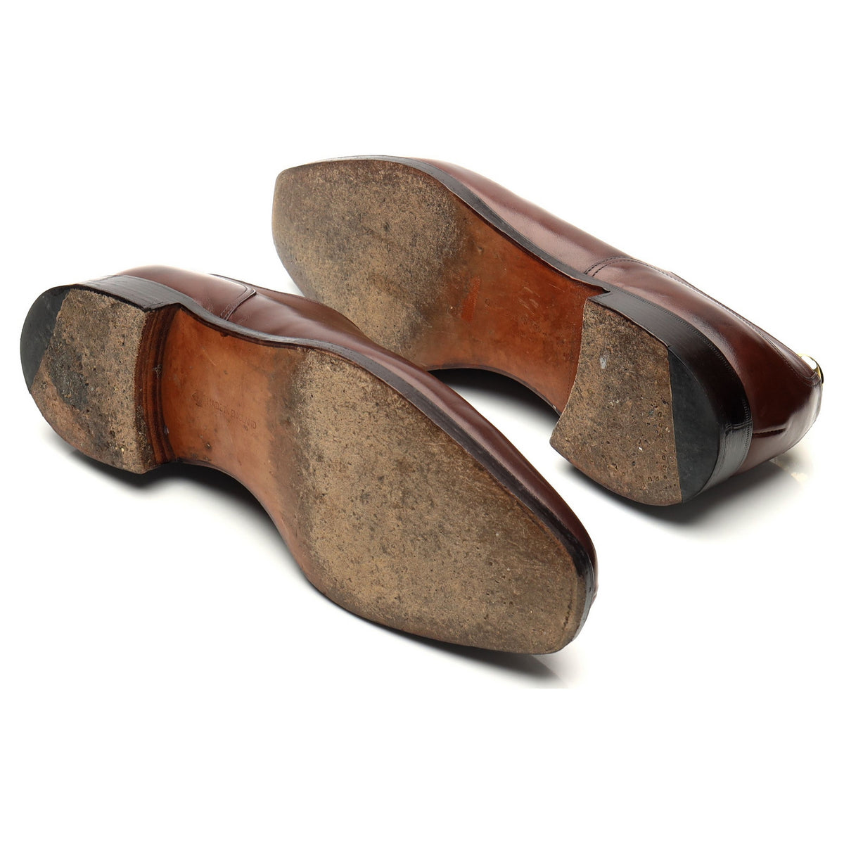 &#39;Dover&#39; Brown Leather Derby Split Toe UK 9.5 E
