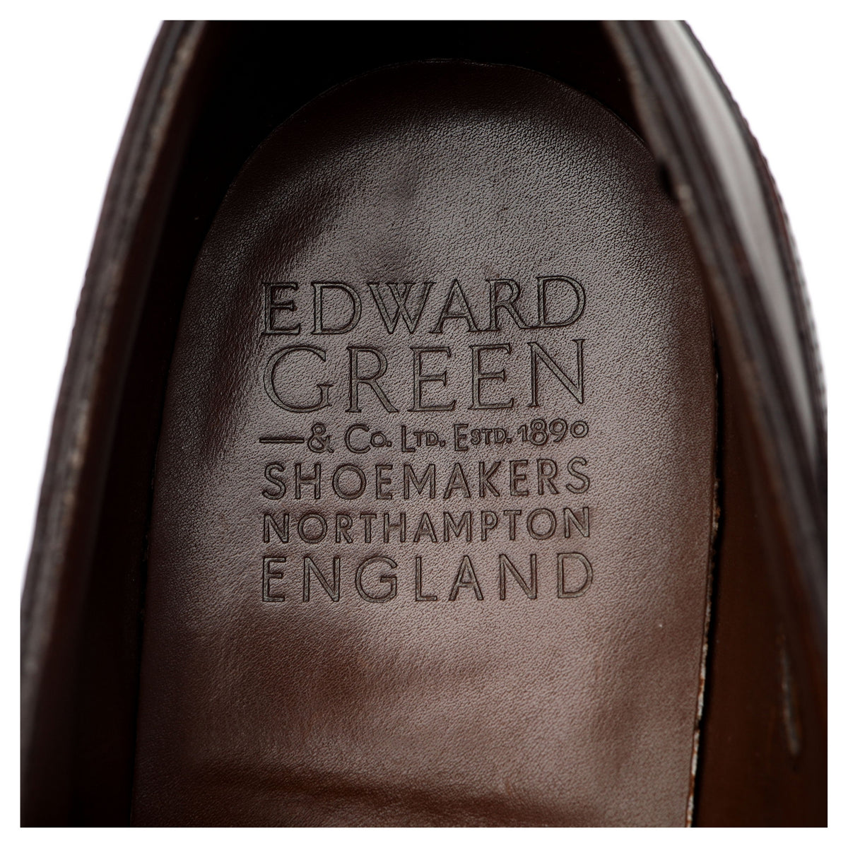 &#39;Dover&#39; Brown Leather Derby Split Toe UK 9.5 E
