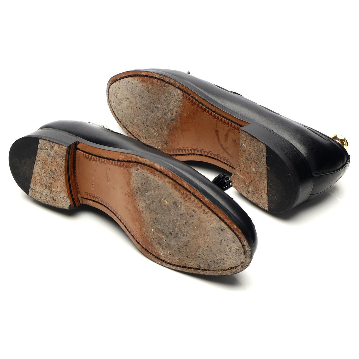 Shipton &amp; Heneage &#39;Finchley&#39; Black Leather Tassel Loafers UK 9.5 F