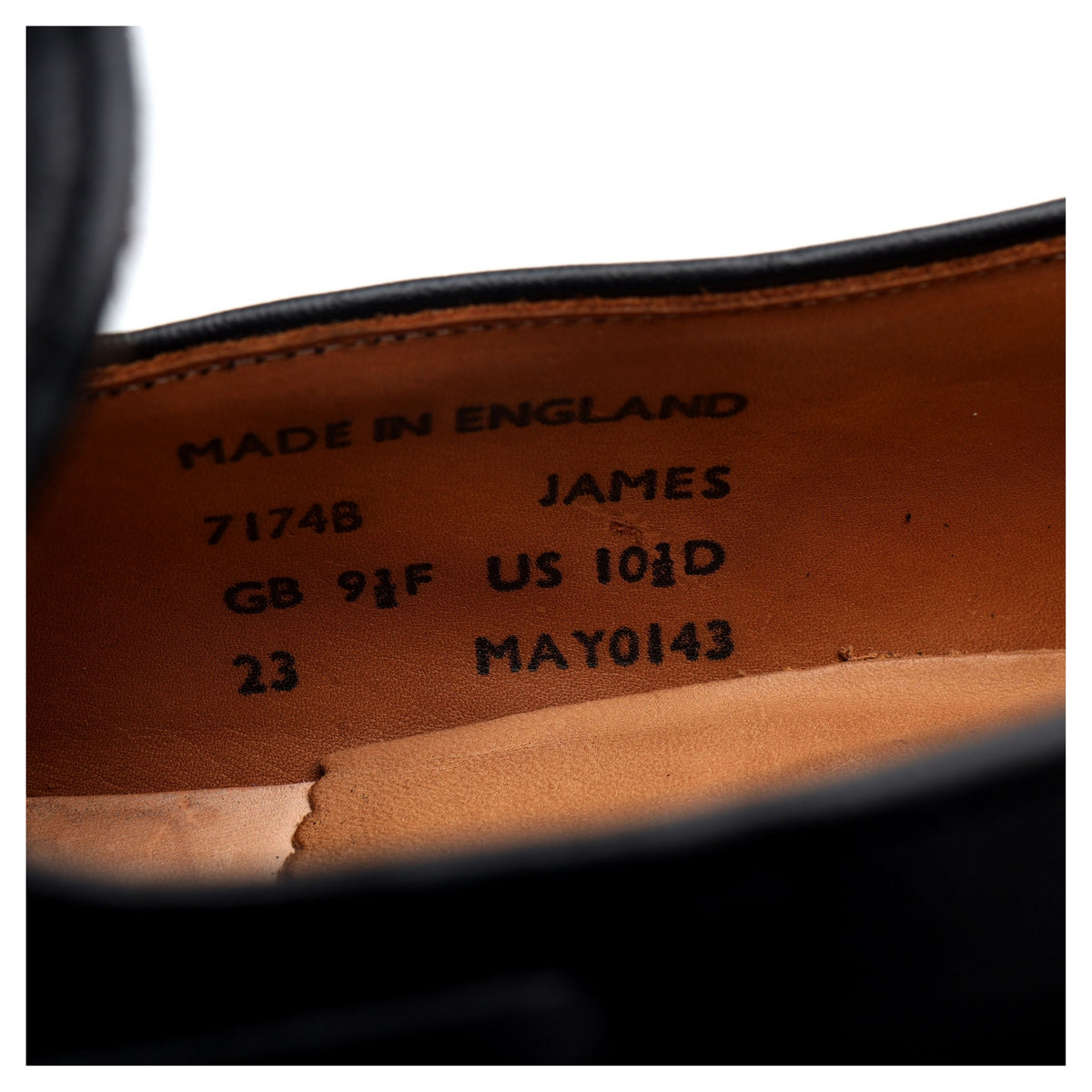Shipton &amp; Heneage &#39;Finchley&#39; Black Leather Tassel Loafers UK 9.5 F