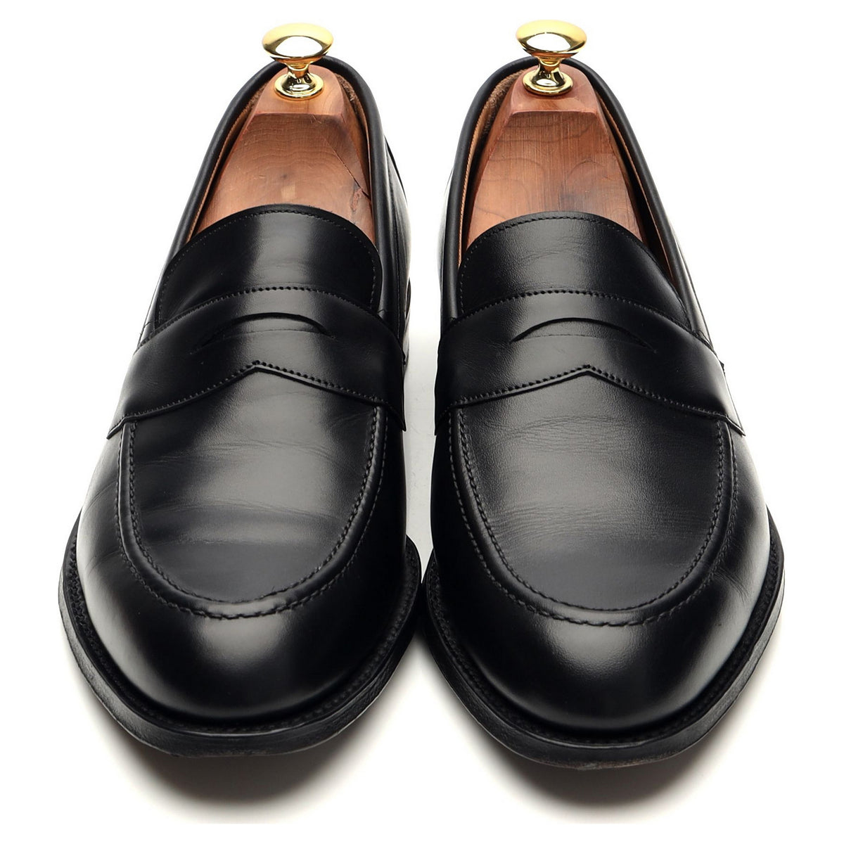 &#39;Hadley&#39; Black Leather Loafers UK 9 F
