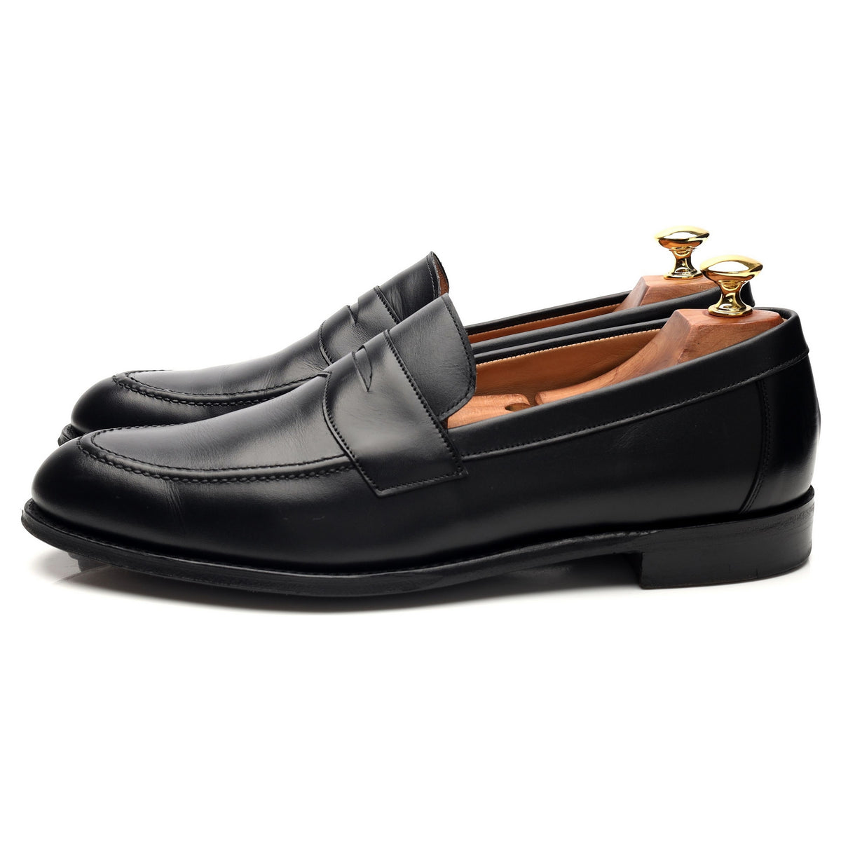&#39;Hadley&#39; Black Leather Loafers UK 9 F