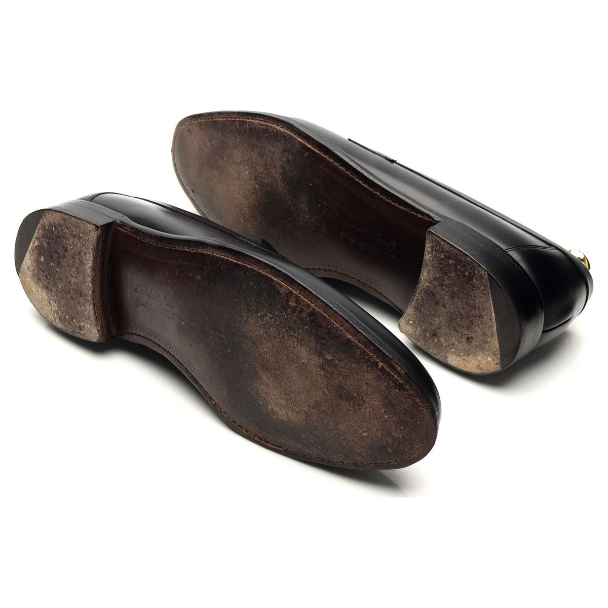 &#39;Hadley&#39; Black Leather Loafers UK 9 F
