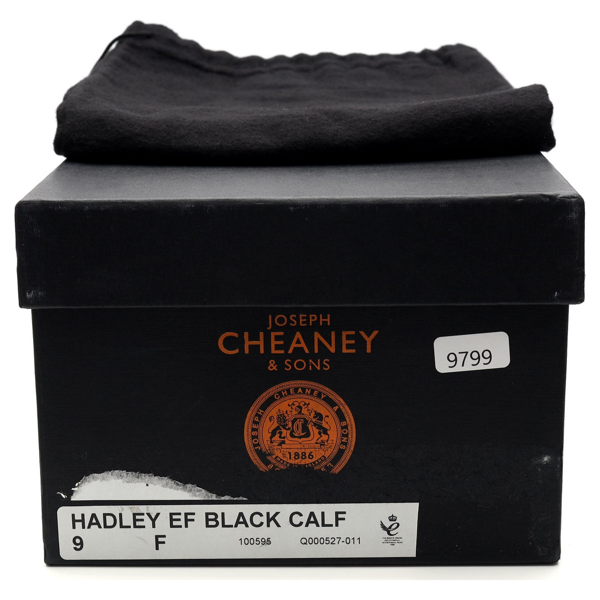 &#39;Hadley&#39; Black Leather Loafers UK 9 F